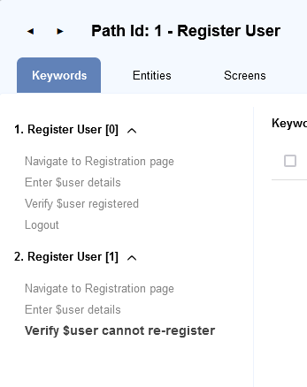 Path Sequence - User Re-registration