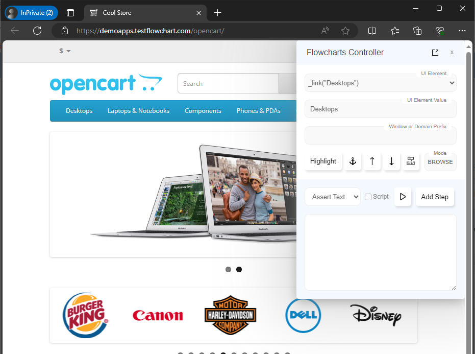 In-Page Controller