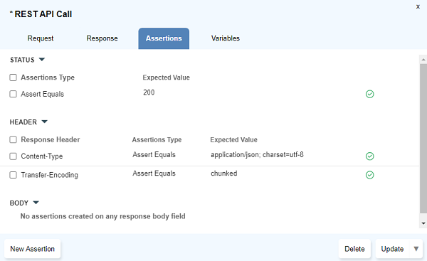 Added Assertions