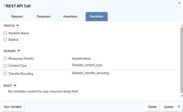 Stored Variables