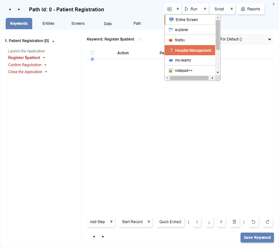 Select window for restricted identification