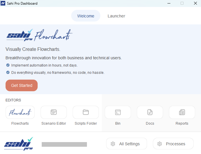 Sahi Dashboard