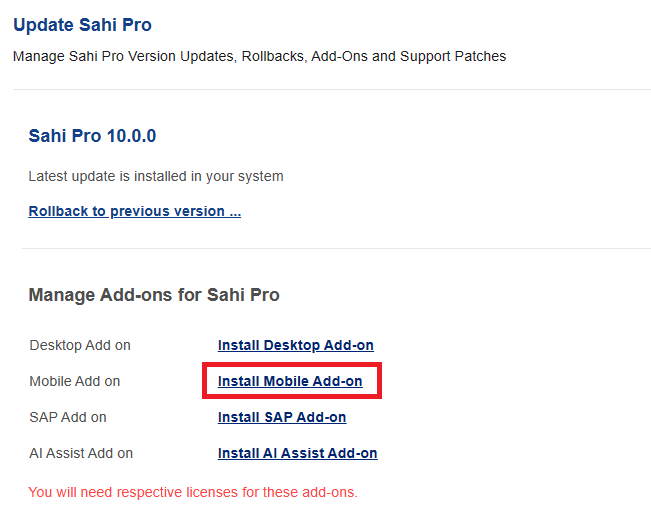 Sahi Pro Mobile Add-on Installer