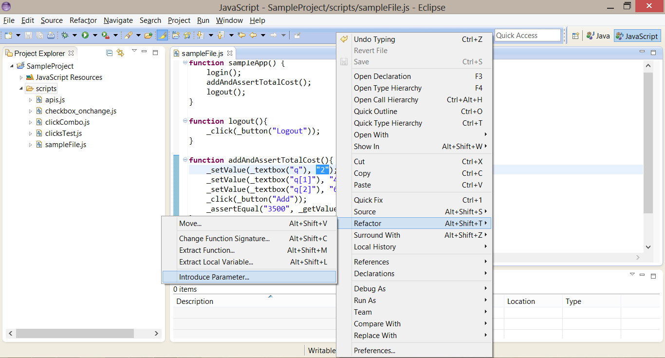 Right Click On Variable