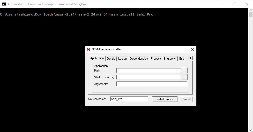 NSSM Install