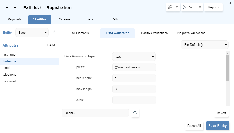 Variable Templates - Sahi Pro